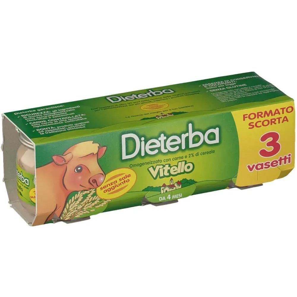Dieterba Omogeneizzato Vitello 3 Pezzi 80 g - Foto 1