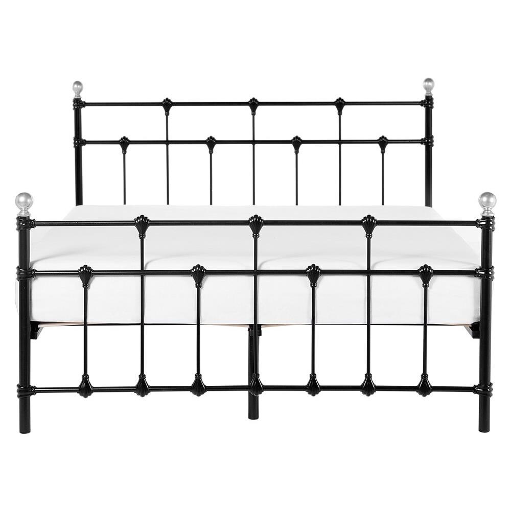 Letto Matrimoniale In Metallo Nero 160x200 Cm Lynx - Foto 2