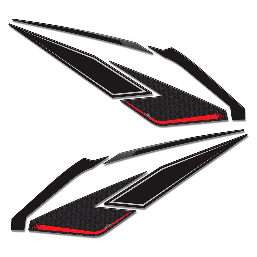 Adesivi Resin 3d Protezioni Laterali Mod 05 Compatibili Con Kymco Ak 550 2018 - Foto 1