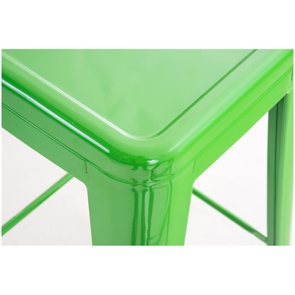 Sgabello Bar Joshua in Metallo I Sgabello Design Industriale E Scandinavian I Sgabello Senza Schienale Impilabile I Sgabello Bancone Alt. 77 CM Verde - Foto 5