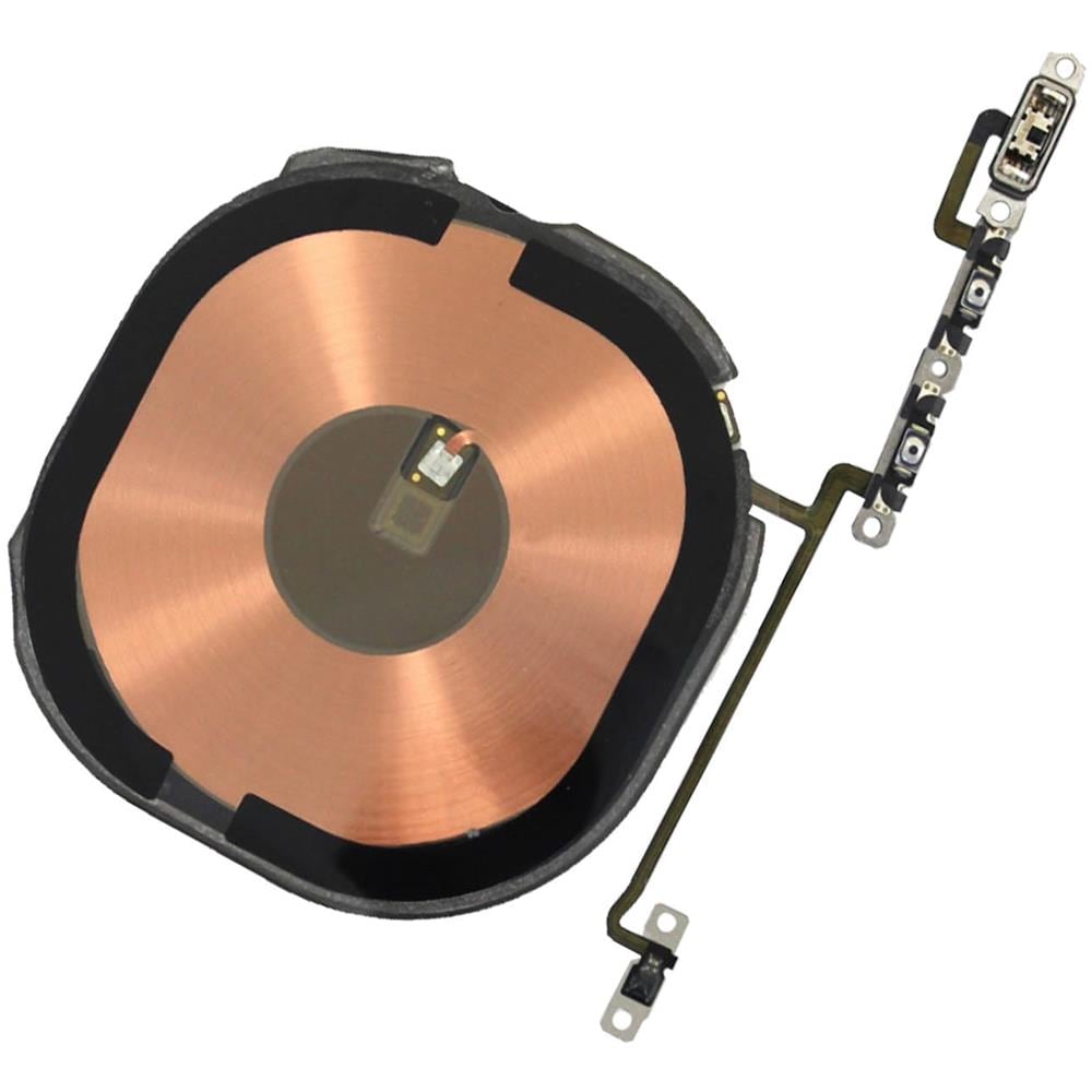 Ricevitore Ricarica Wireless Iphone X Connettore Pulsante Volume Nero - Foto 2