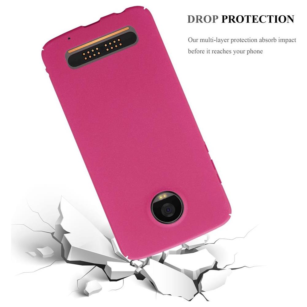 Custodia Compatibile Con Motorola Moto Z2 Play In Frosty Rosa - Hard Case Coperchio Protettivo In Frosted Look Contro I Graffi E Gli Urti - Foto 6