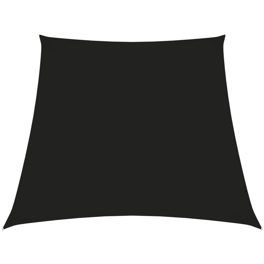Parasole a Vela in Tela Oxford a Trapezio 3/5x4 m Nero - Foto 1