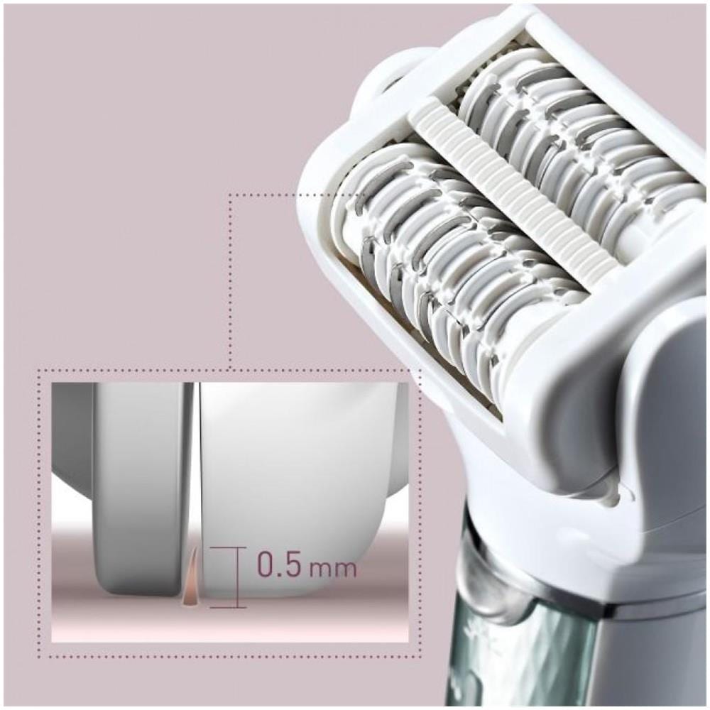 Epilatore Es-el8c-g503 Tempo Di Funzionamento (max) 30 Min, Numero Di Livelli Di Potenza 3, Wet & Dry, Bianco / argento - Foto 18