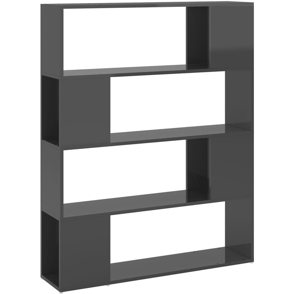 Libreria /Divisorio Grigio Lucido 100x24x124 cm - Foto 1