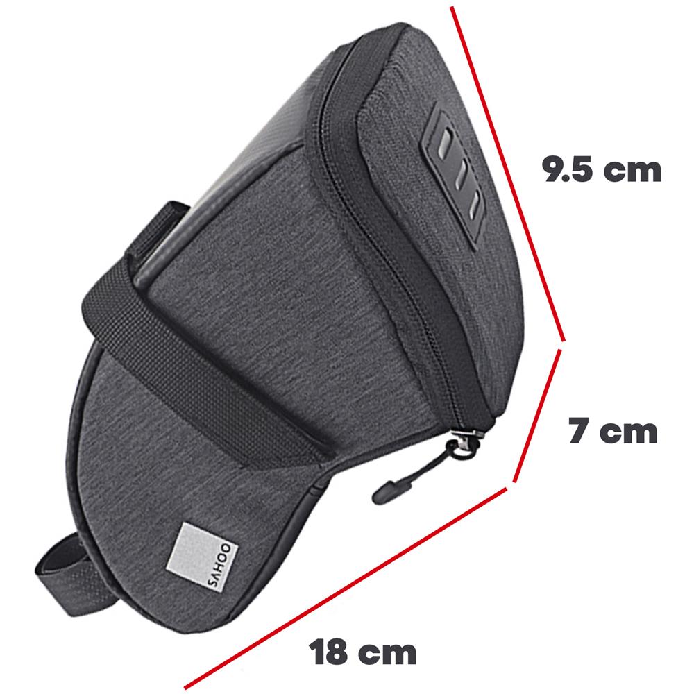 Borsa Da Sella Per Bicicletta 0,8l Waterproof Chiusura A Strappo Sahoo 131470s - Foto 5