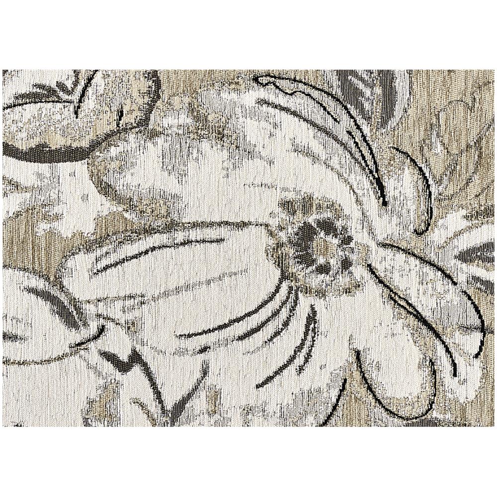 Tappeto Arredo Salotto Antiscivolo Scendiletto Camera Dis. Aster By Suardi 65x220 Tortora - Foto 5