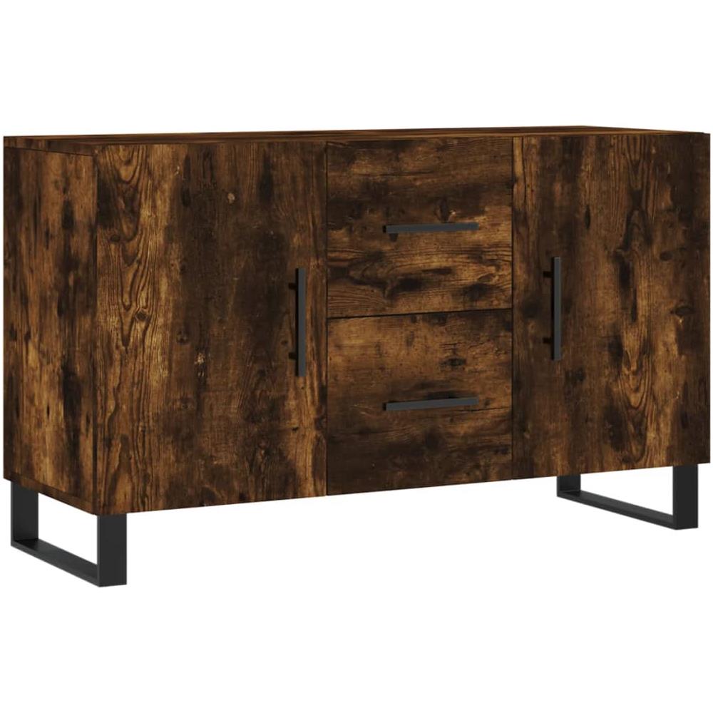 Credenza Rovere Fumo 100x36x60 Cm In Legno Multistrato - Foto 2