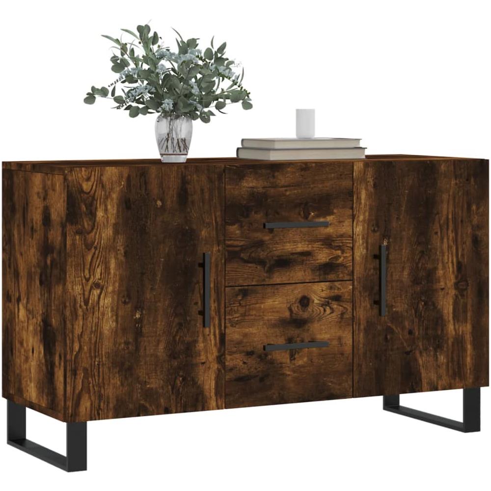 Credenza Rovere Fumo 100x36x60 Cm In Legno Multistrato - Foto 3