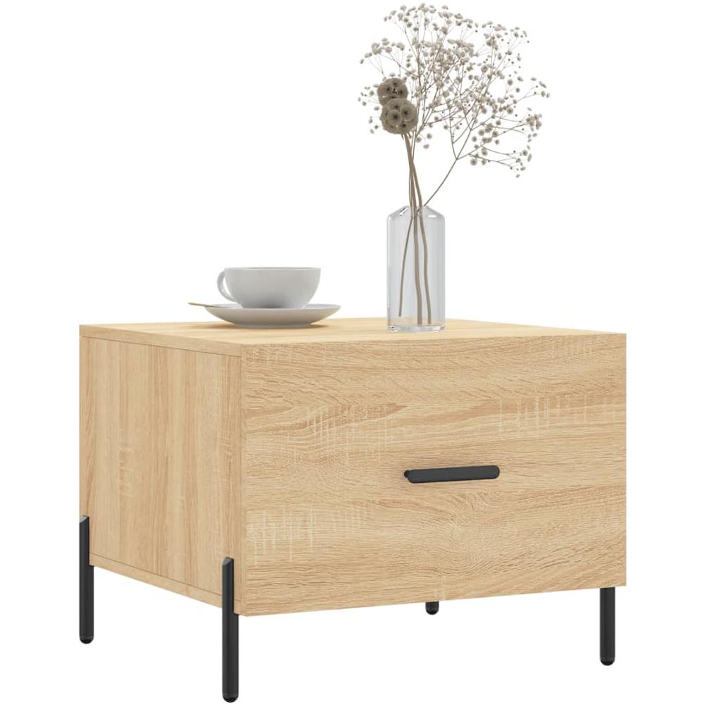 Tavolino Da Salotto Rovere Sonoma 50x50x40 Cm Legno Multistrato - Foto 3