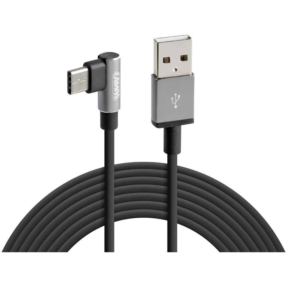 Cavo 90 Usb Usb Type-c - 200 Cm - Nero - Foto 1