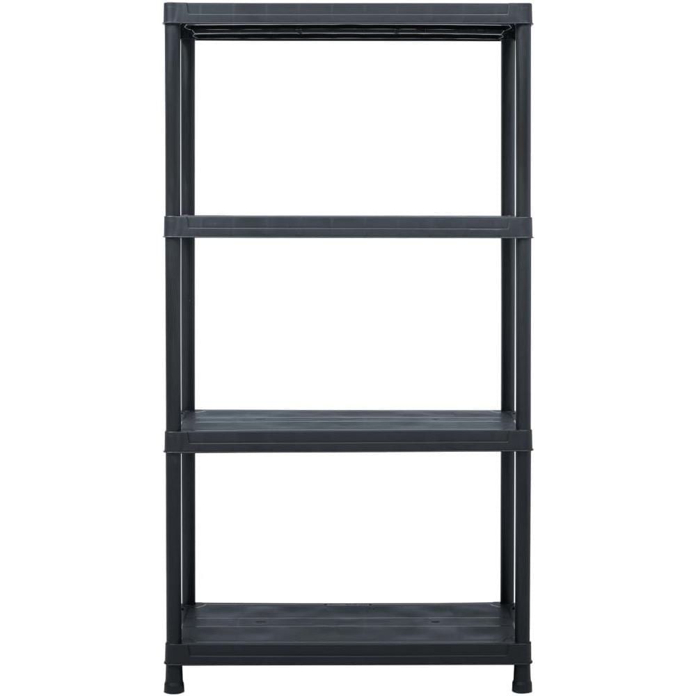 Scaffale Nero 100 Kg 60x30x138 Cm In Plastica - Foto 2