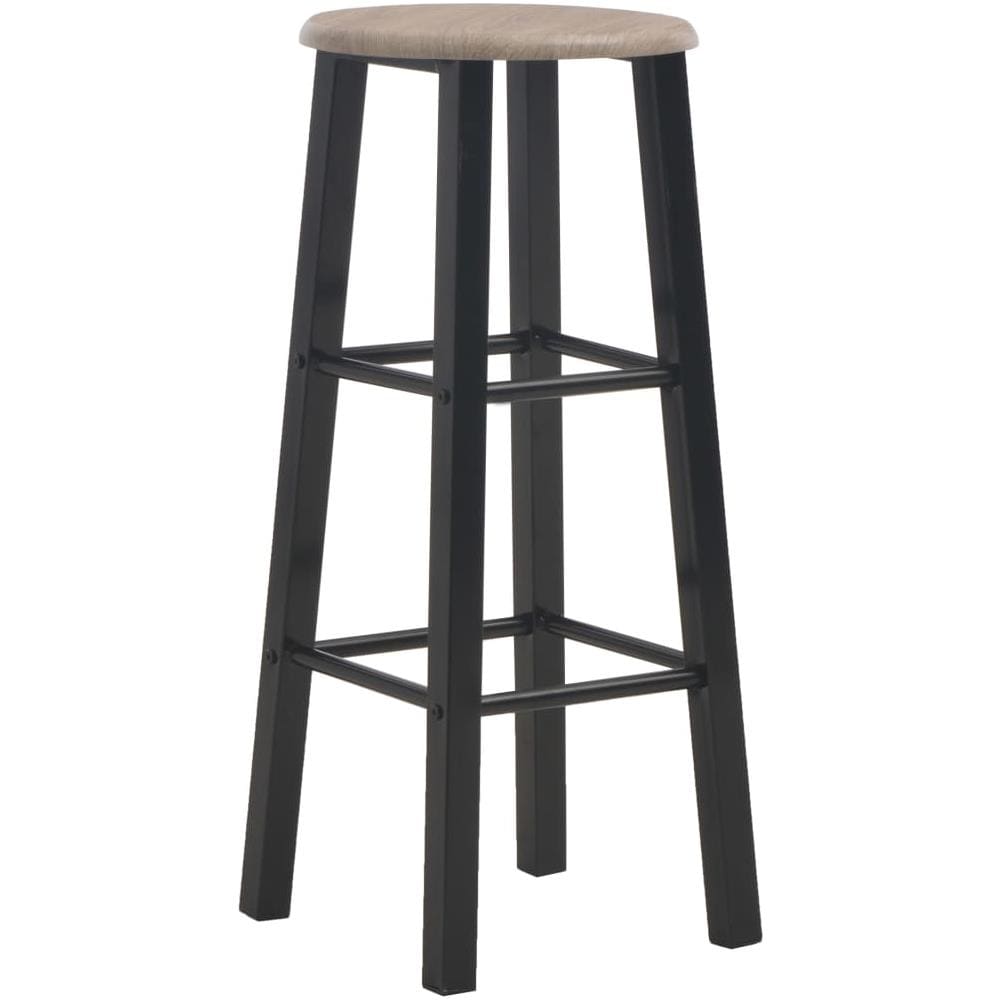 Sgabelli Da Bar 2 Pz Neri In Mdf - Foto 2