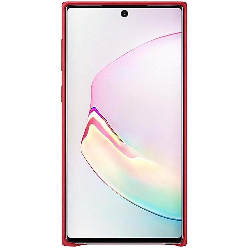 Cover Leather Ef-vn970lregww Per Galaxy Note 10 Sm-n970f Rosso - Foto 2