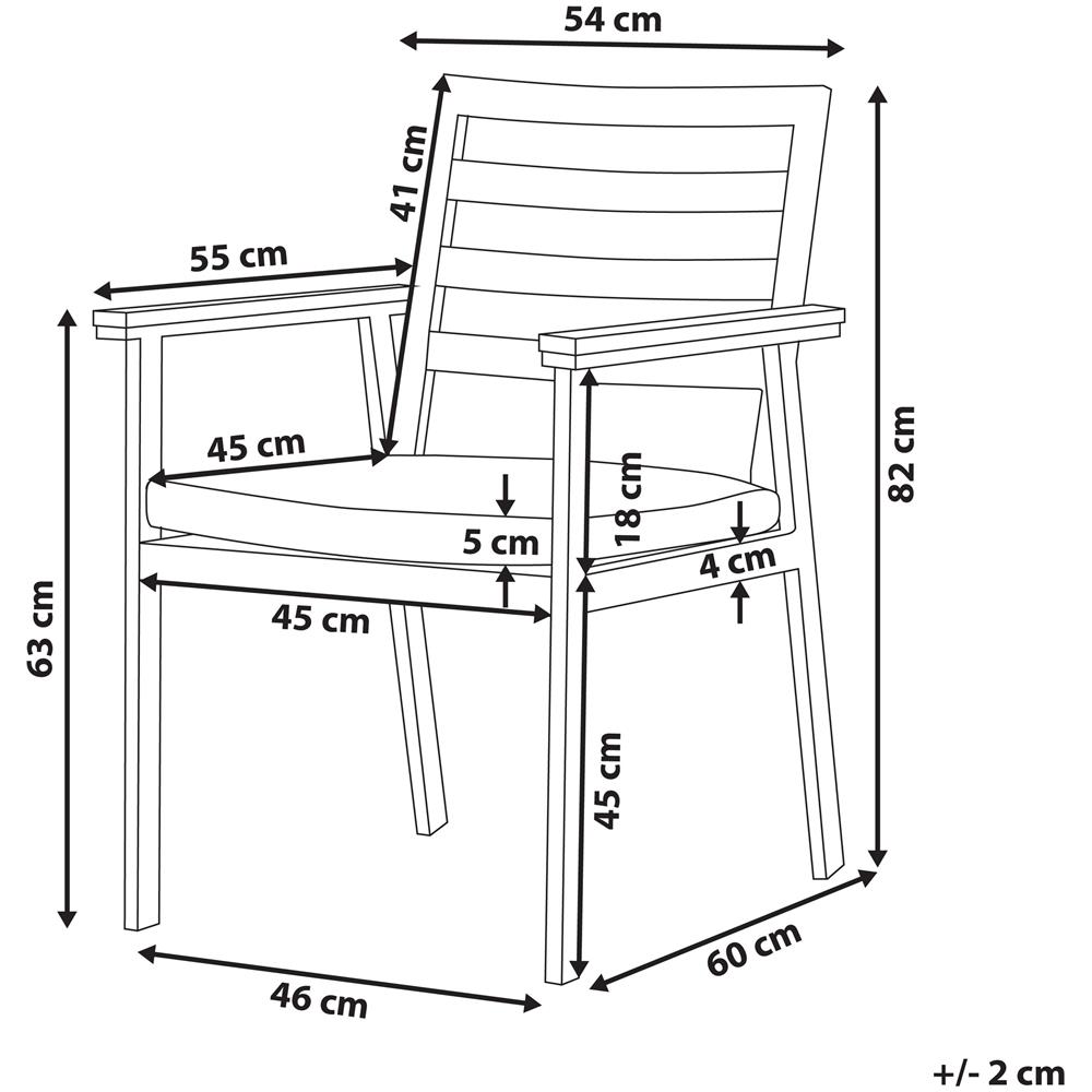 Set Di 4 Sedie Da Giardino Bianche Cavoli - Foto 2