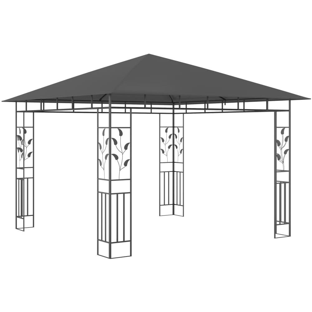 Gazebo Con Zanzariera 3x3x2,73 M Antracite 180 G / m² - Foto 2