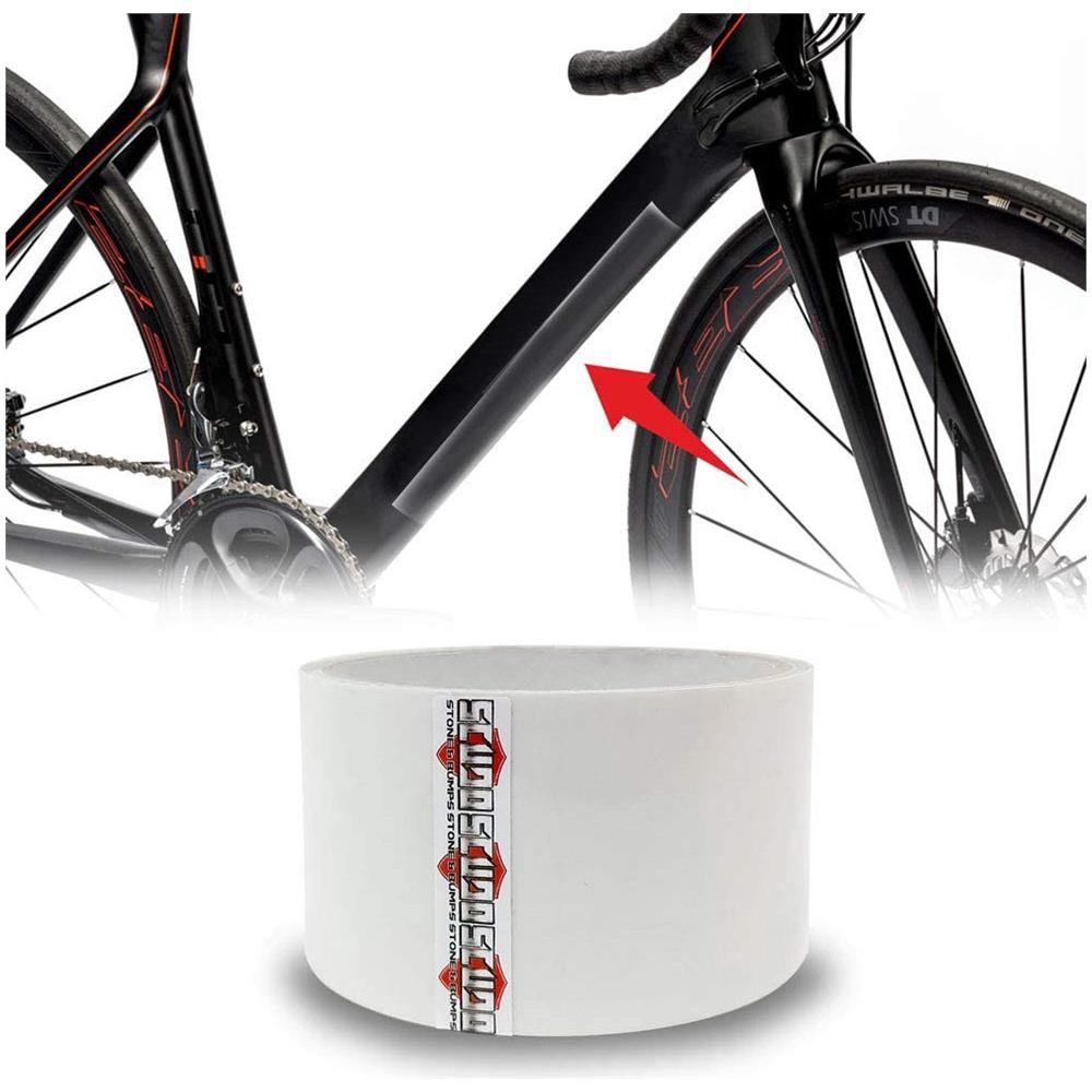 Nastro Adesivo Trasparente Scudo Per Protezione Telaio Bicicletta Spessore 0,3 Mm, 5 X 300 Cm - Foto 1