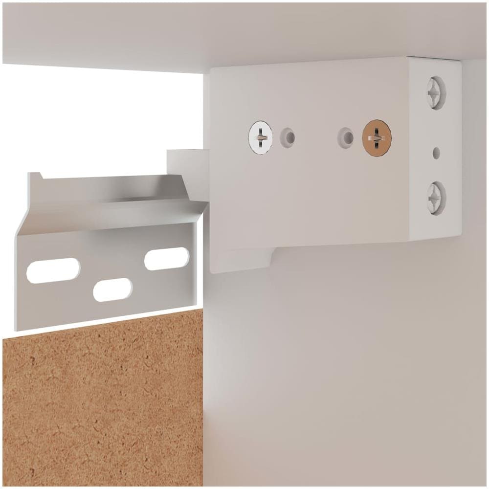 Pensile Angolare Rovere Sonoma 57x57x60 cm in Legno Multistrato - Foto 8