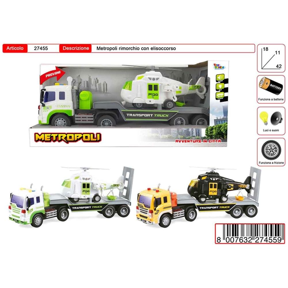 Metropoli Rimorchio Con Elisoccorso Vendita Unitaria Colore Casuale - Foto 1