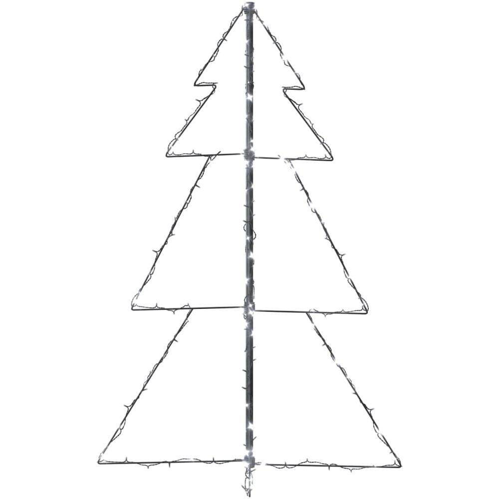 Albero di Natale a Cono 160 LED per Interni Esterni 78x120 cm - Foto 2