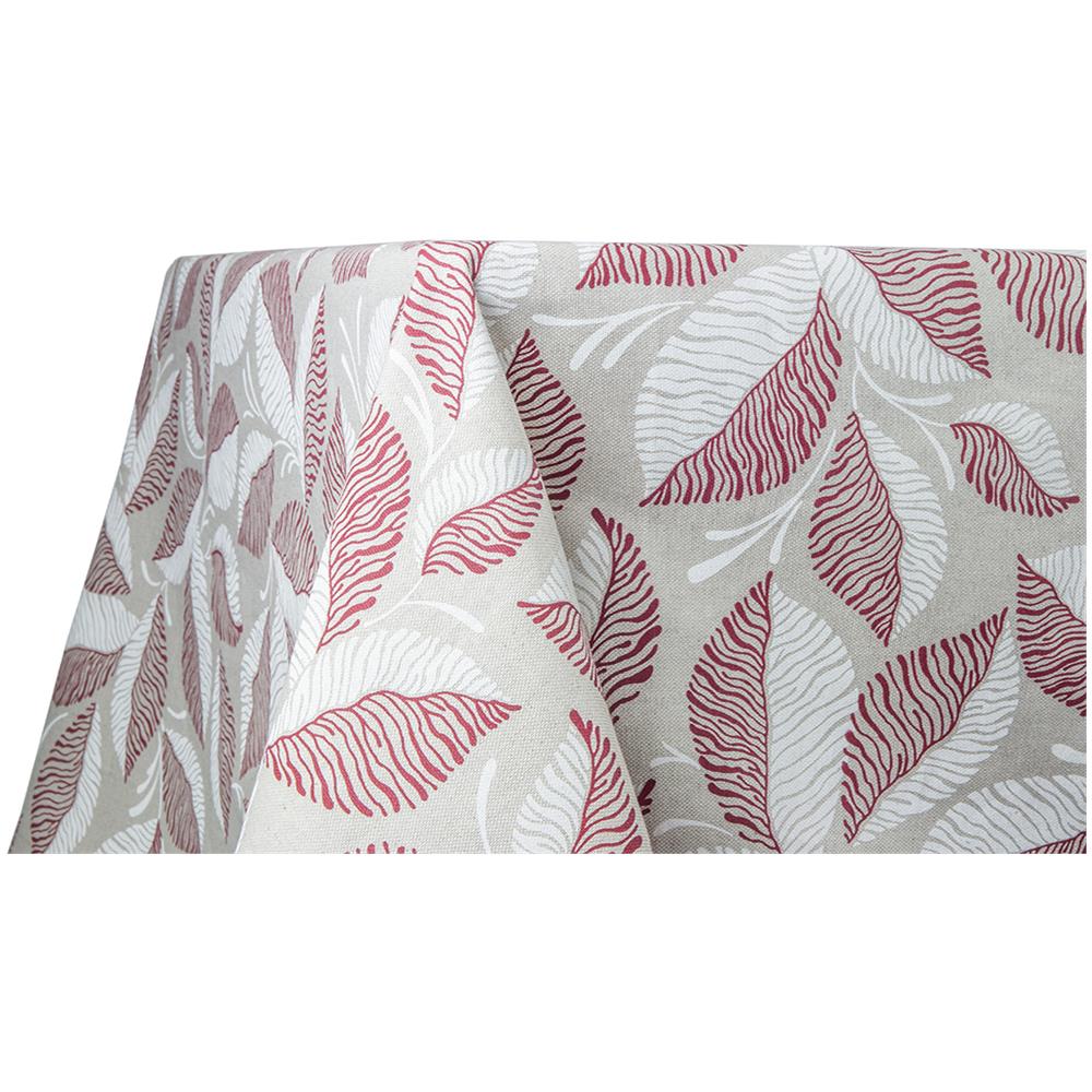 Tovaglia Per Salotto Cucina Tavolo In Cotone Made In Italy Fantasie Autunnali 140x180 Linfa Bordeaux - Foto 1