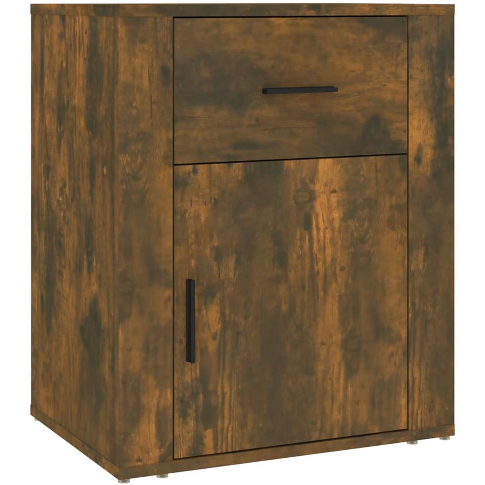 Comodino Rovere Fumo 50x36x60 Cm Legno Multistrato - Foto 2
