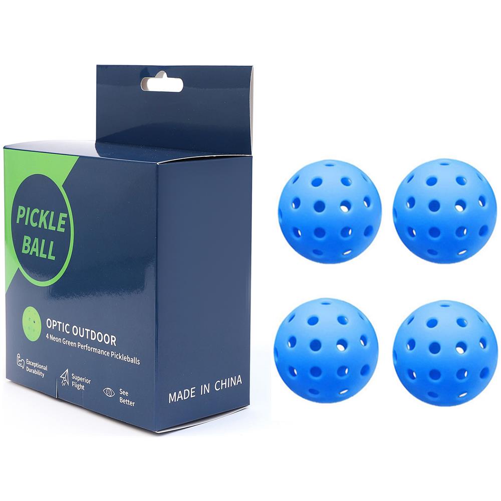 Pickleball A 40 Buche Per La Pratica Del Gioco All'aperto Confezione Da 4 Blue - Foto 1
