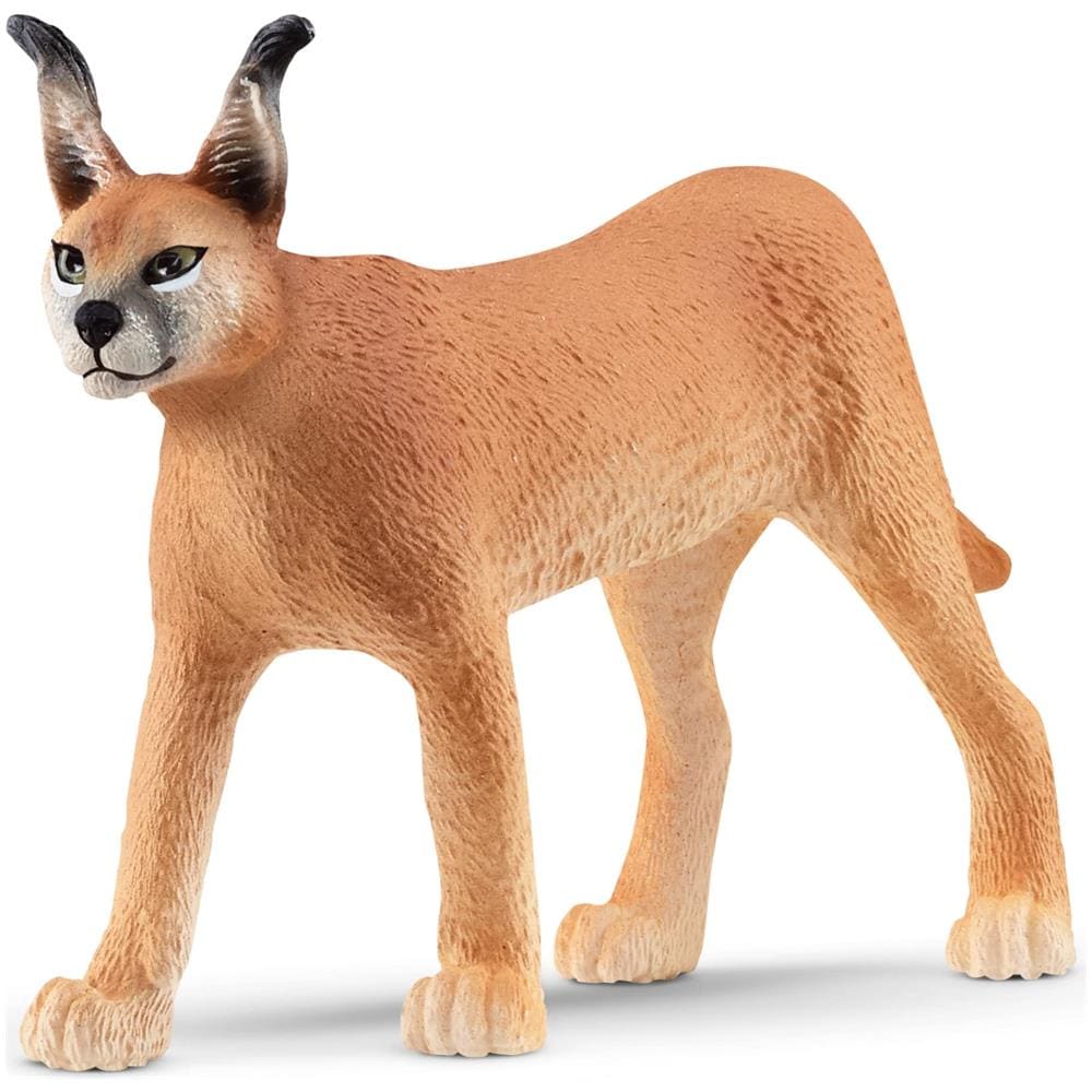 Schleich Wild Life 14867 Action Figure Giocattolo (schleich Wild Life Caracal Female Toy Figure, 3 To 8 Years, Tan [1486 - Foto 1