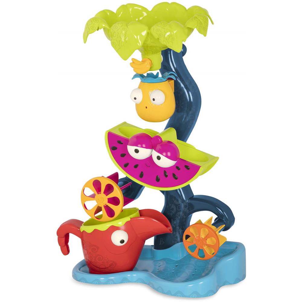 B Toys - Cascata Tropicale - Ruota Idraulica - Set Da Gioco Con Acqua E Sabbia - Ruota Idraulica Per Bambini Piccoli - Bambini - Giochi Da Spiaggia, Piscina, Bagno - 18 Mesi + - Foto 1