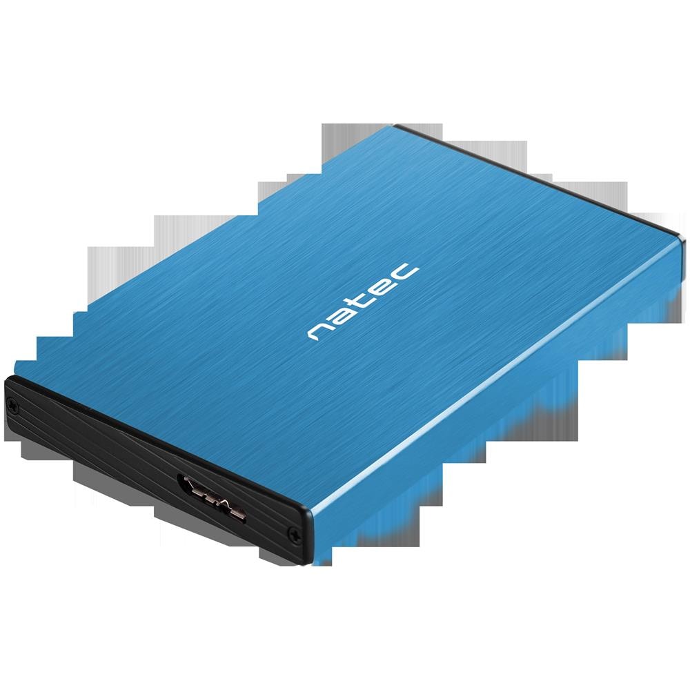 Box Esterno Rhino GO Box HDD e SSD 2.5" Micro-USB Colore Blu - Foto 1