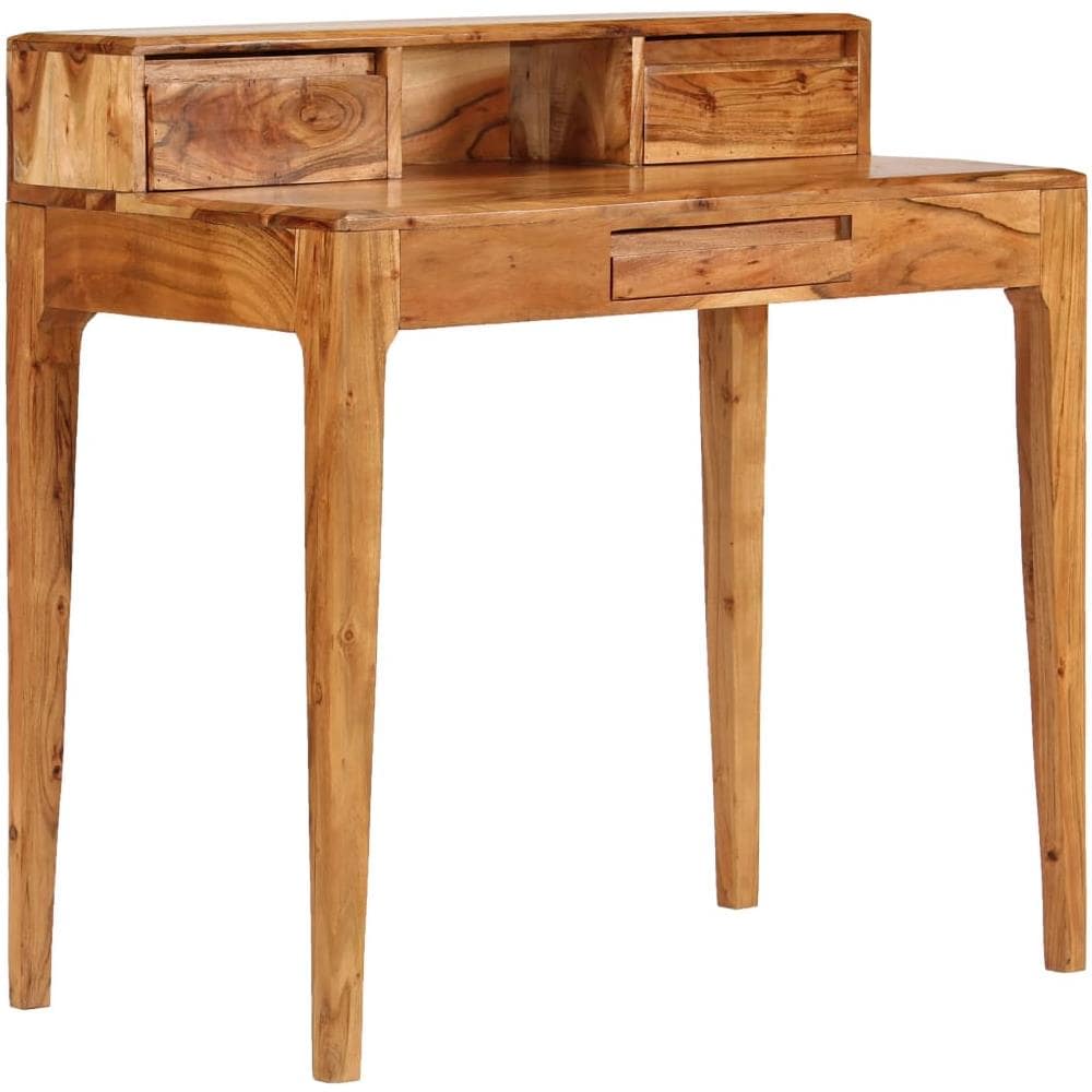 Scrivania Con Cassetti In Legno Massello 88x50x90cm - Foto 1