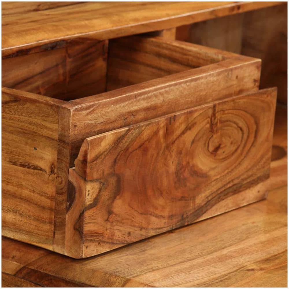 Scrivania Con Cassetti In Legno Massello 88x50x90cm - Foto 2