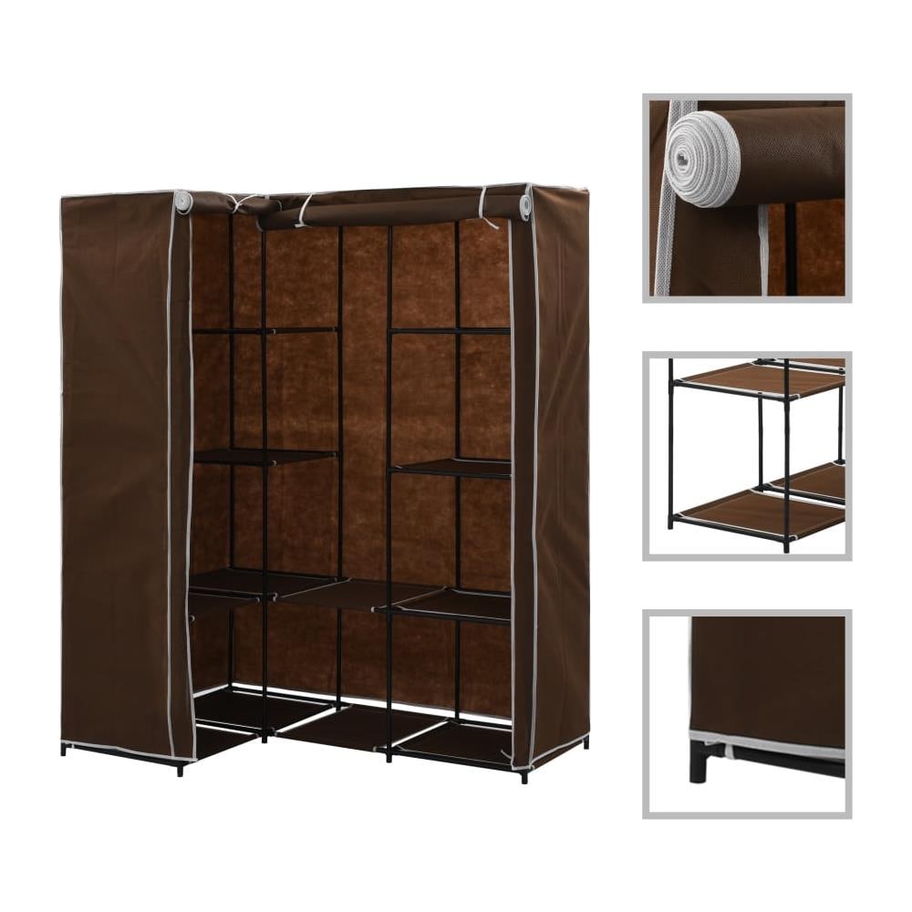 Armadio Angolare Marrone 130x87x169 Cm - Foto 1