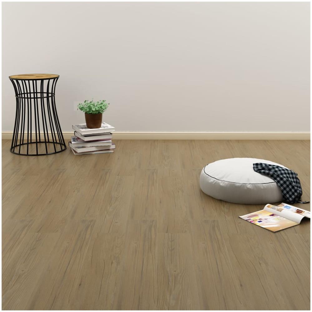 Listoni Pavimenti Autoadesivi 4,46 m² 3 mm PVC Marrone Naturale - Foto 1