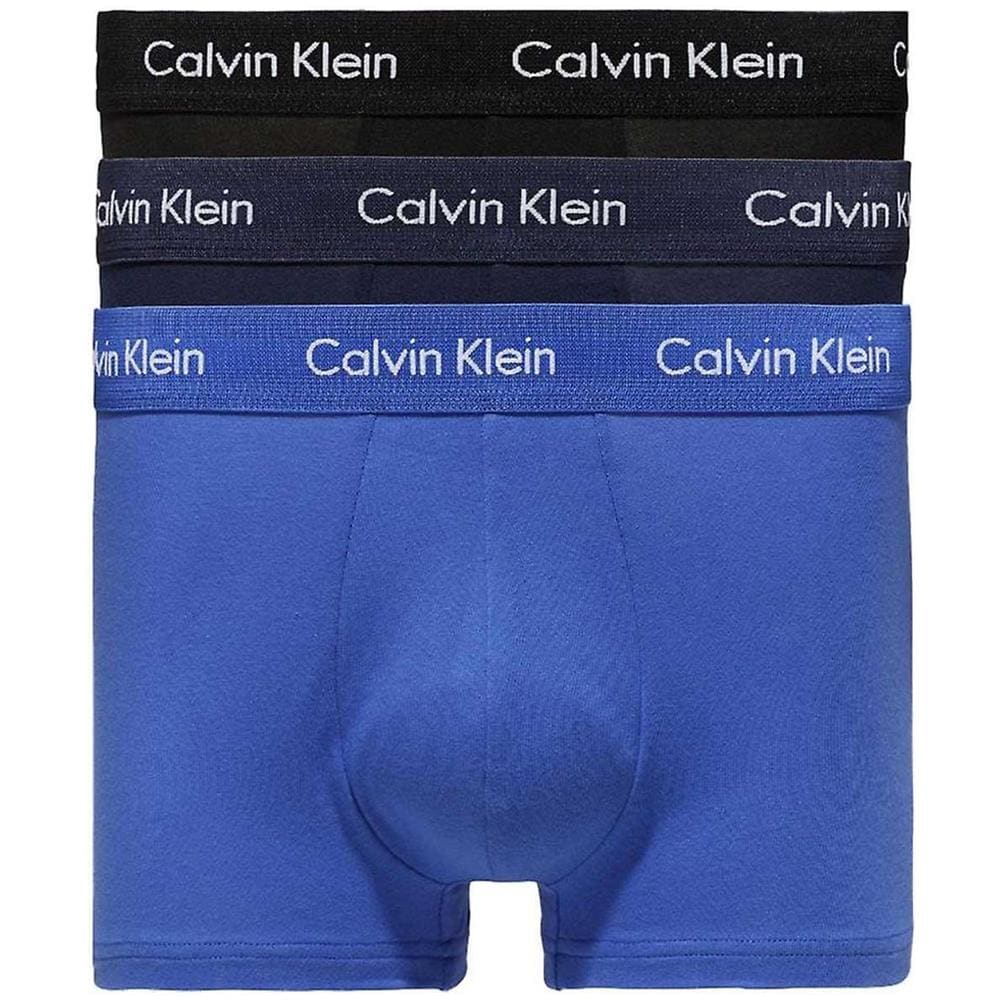Intimo Uomo Calvin Klein 0000u2664g Trunk 3 Pack 4ku Black / cobal / blue - Foto 1
