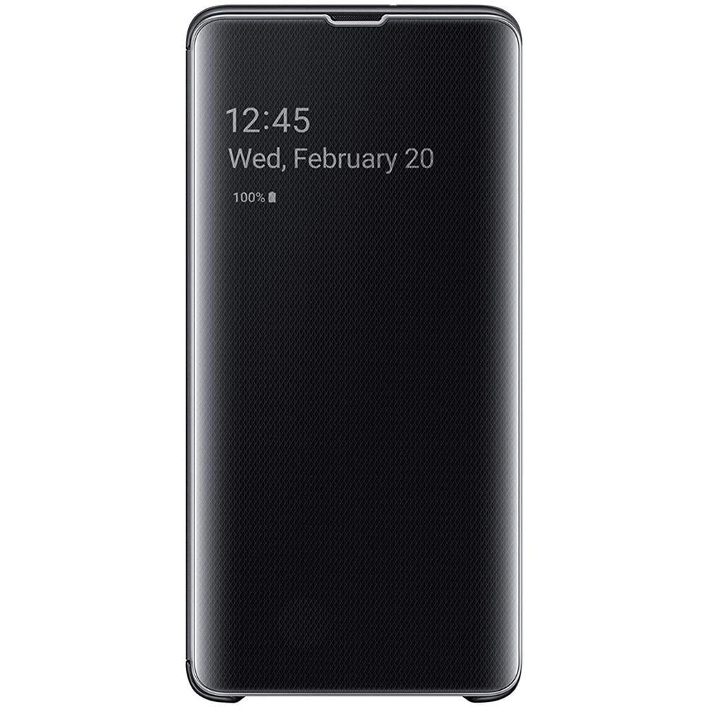 Clear View Cover Galaxy S10 5g Custodia Per Cellulare 17 Cm (6.7') Custodia A Libro Nero - Foto 1