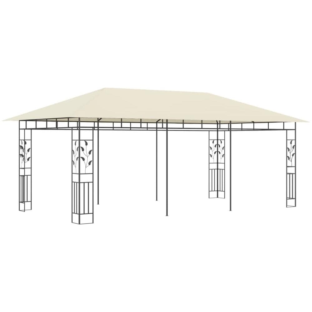 Gazebo Con Zanzariera 6x3x2,73 M Crema - Foto 2