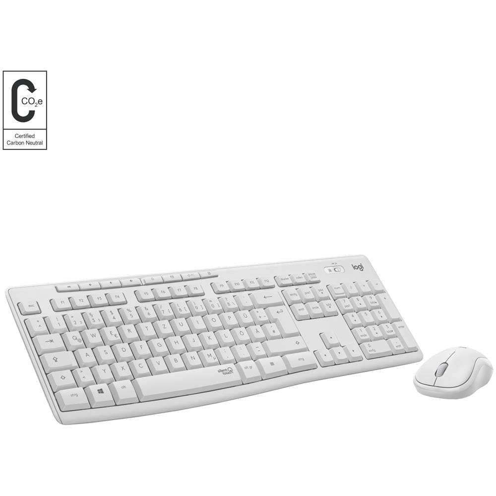 Tastiera e Mouse Wireless 920-009824  (Layout Inglese) Colore Bianco - Foto 1