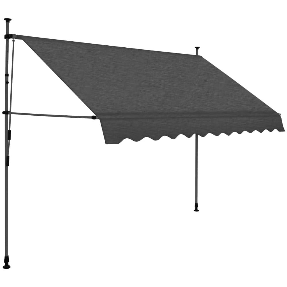 Tenda da Sole Retrattile Manuale con LED 250 cm Antracite - Foto 2