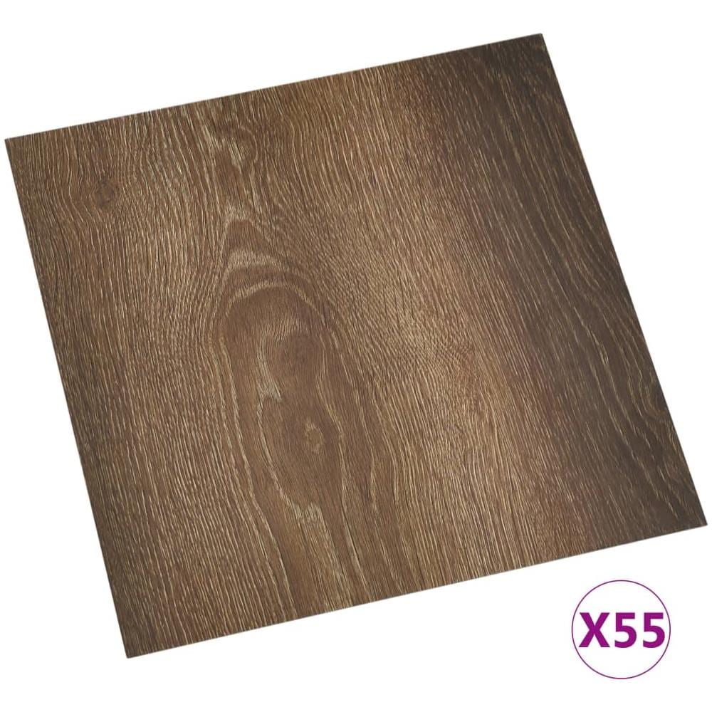 Listoni per Pavimenti Autoadesivi 55 pz in PVC 5,11 m² Marroni - Foto 1