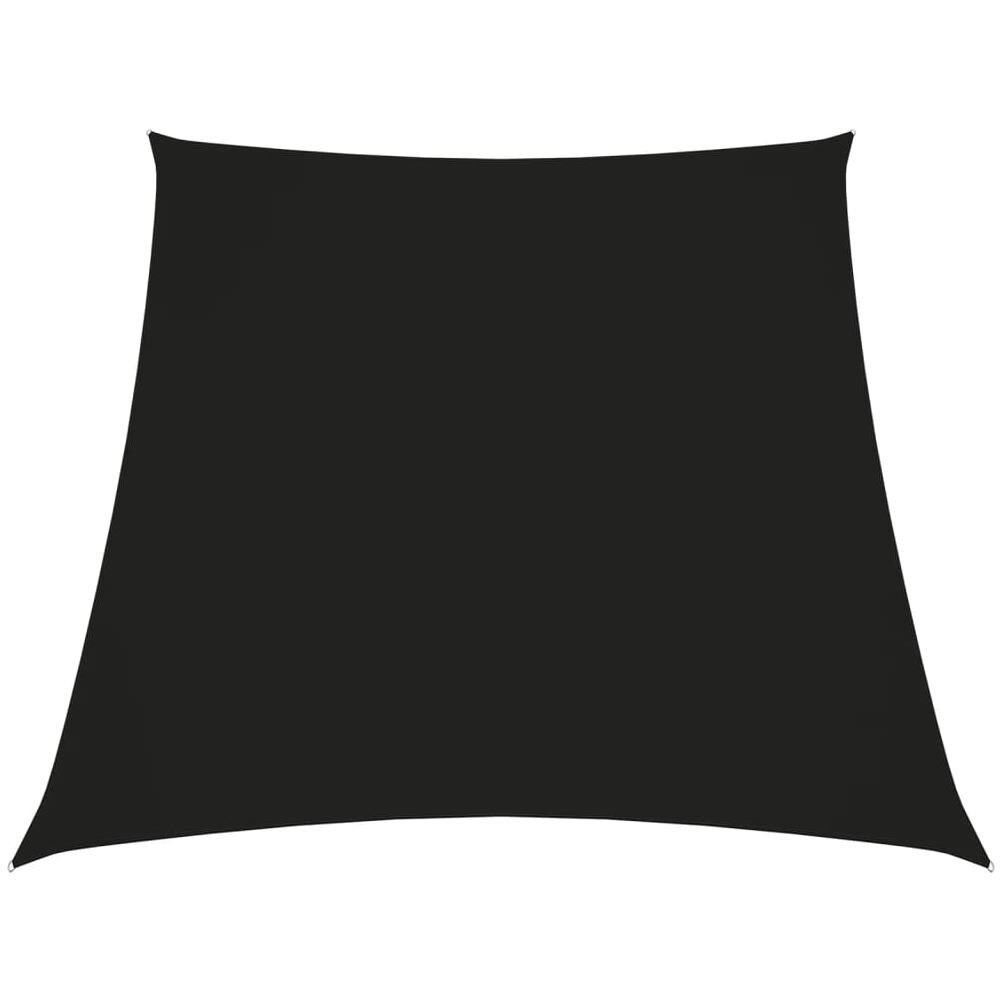Parasole a Vela in Tela Oxford a Trapezio 2/4x3 m Nero - Foto 1
