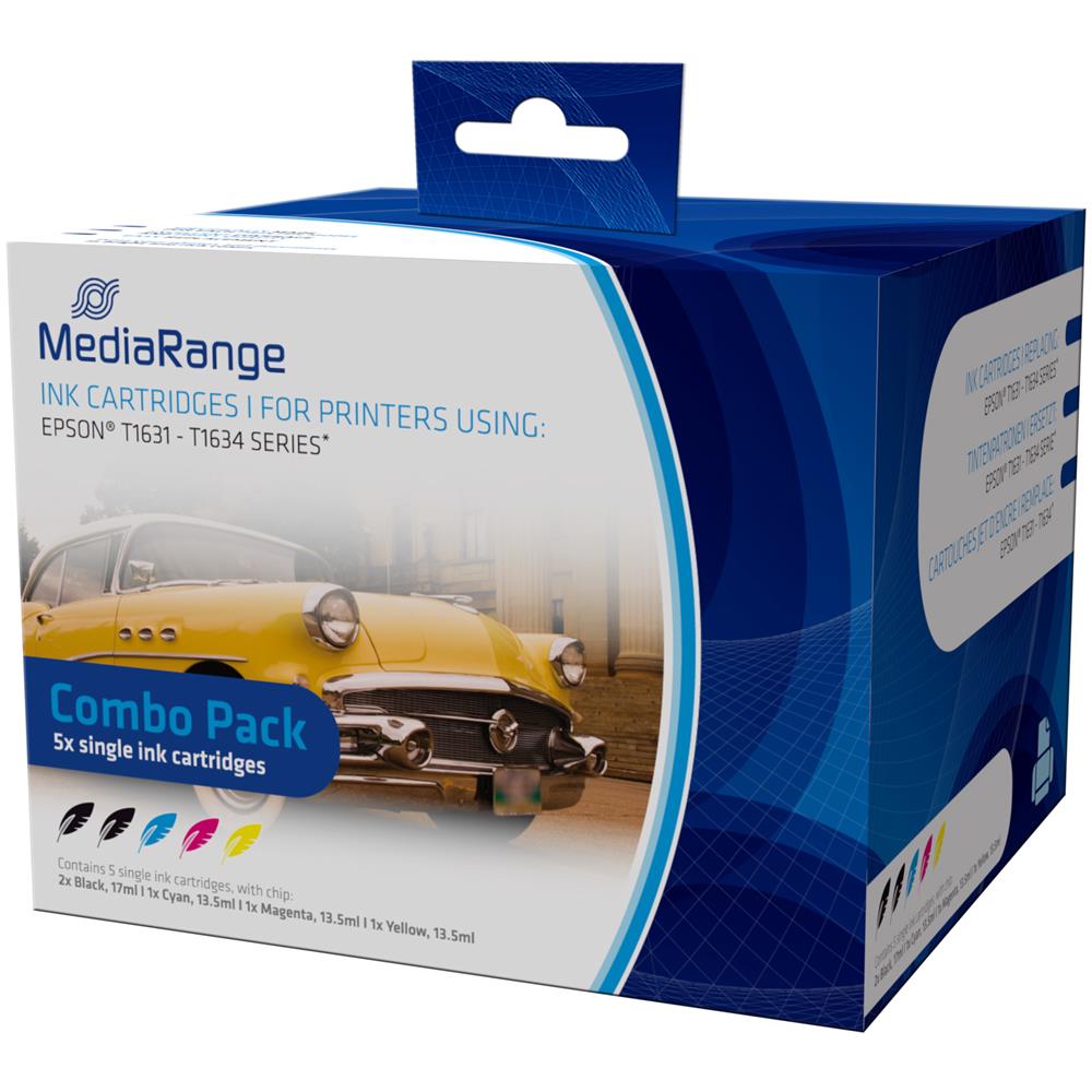 MRET163, Nero, Ciano, Magenta, Giallo, - Epson T1631-T1634, Ad inchiostro - Foto 1