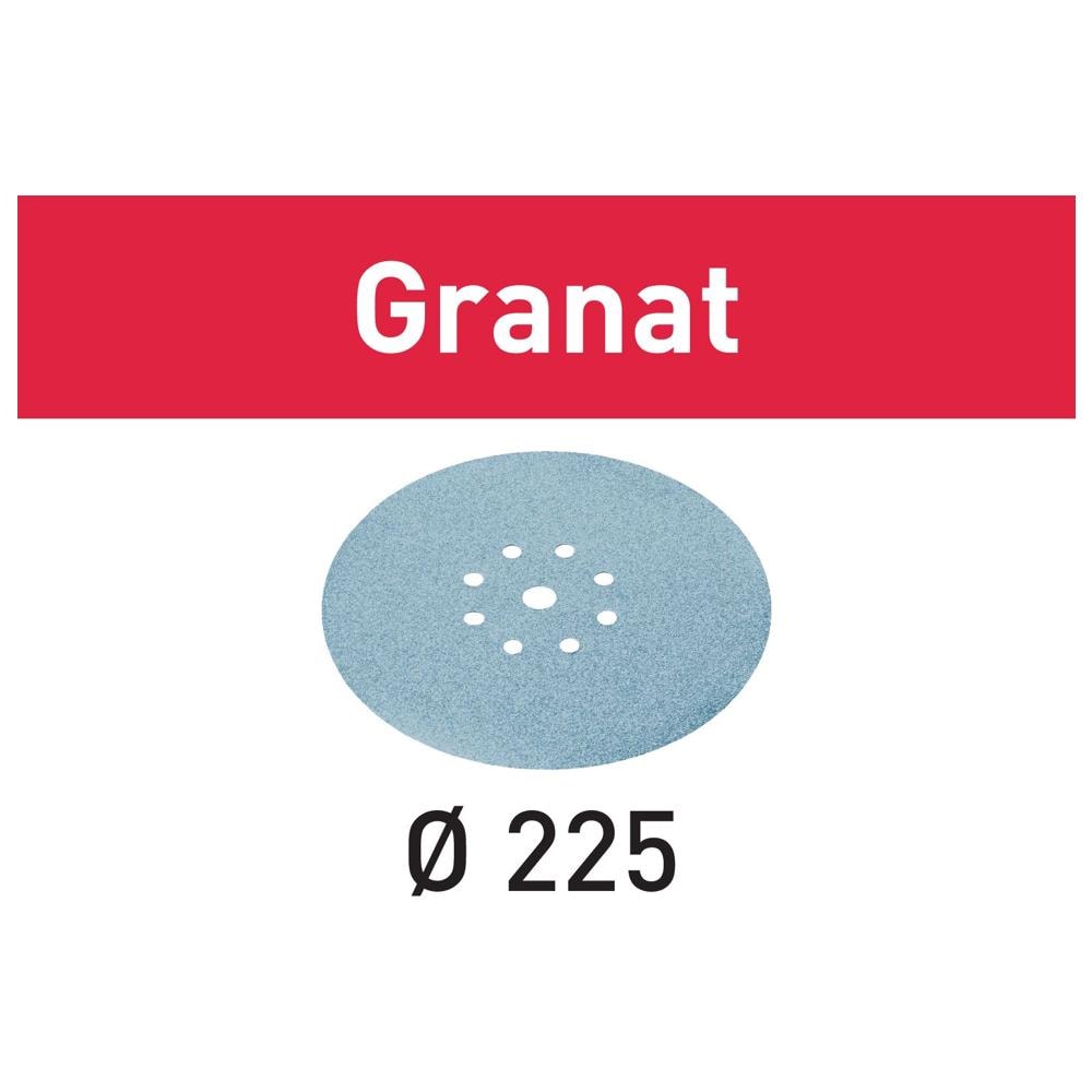 Stf D225/8 Disco Abrasivo P100 / 225 Mm Granat - 25 Pz. (499637) Per Levigatrici Planex - Foto 1