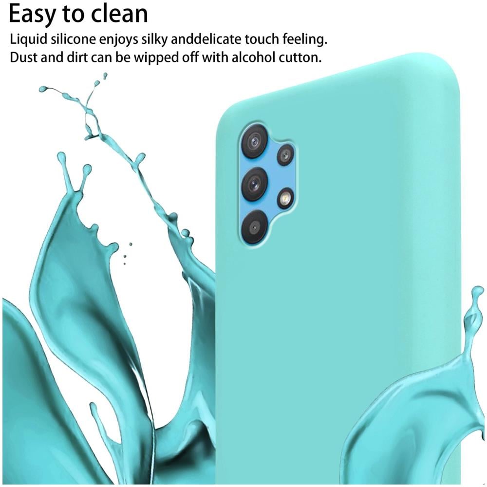 Catena Di Telefoni Cellulari Compatibile Con Samsung Galaxy A52 (4g / 5g) / A52s In Liquid Turchese - Coperchio Di Protezione In Silicone Con Cordino Regolabile In Lunghezza - Foto 2
