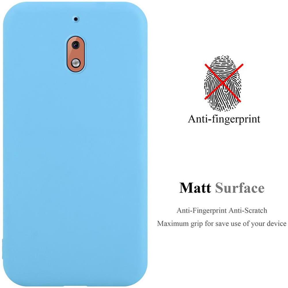 Custodia Compatibile Con Nokia 2.1 / Nokia 2 2018 In Candy Blu - Coperchio Protettivo In Silicone Tpu Flessibile - Foto 2