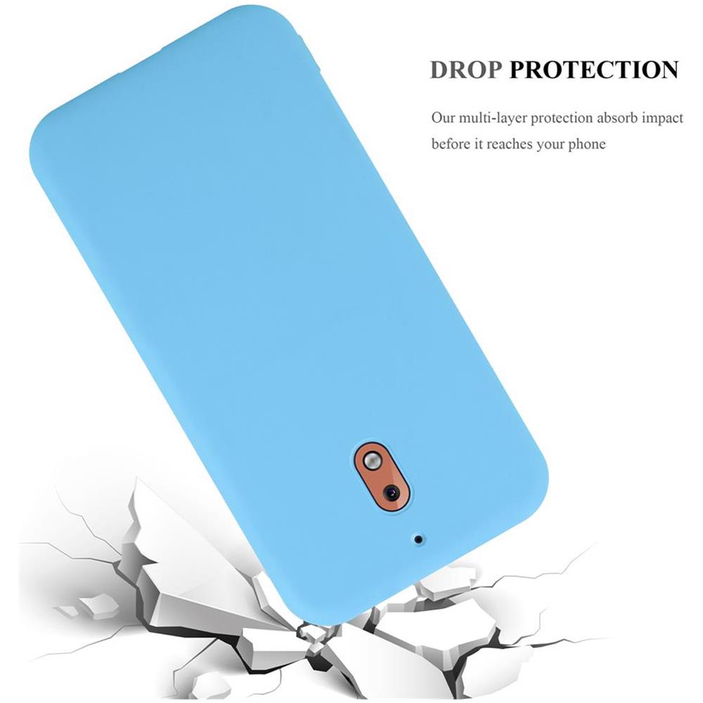 Custodia Compatibile Con Nokia 2.1 / Nokia 2 2018 In Candy Blu - Coperchio Protettivo In Silicone Tpu Flessibile - Foto 8