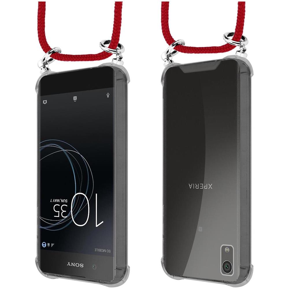 Catena Di Telefoni Cellulari Compatibile Con In Rosso Rubino - Coperchio Protettivo In Silicone Con Anelli D'argento, Cinturino In Corda E Custodia Staccabile - Foto 8