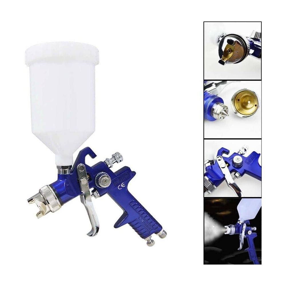 Aerografo 1.7 Mm Pistola Spruzzo Serbatoio A Caduta 600ml Ad Aria - Foto 1