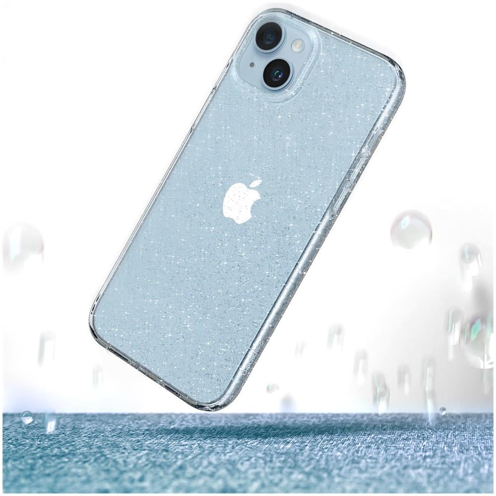 Cover Iphone 14 Plus In Silicone Spigen Liquid Crystal Glitter Trasparente - Foto 2