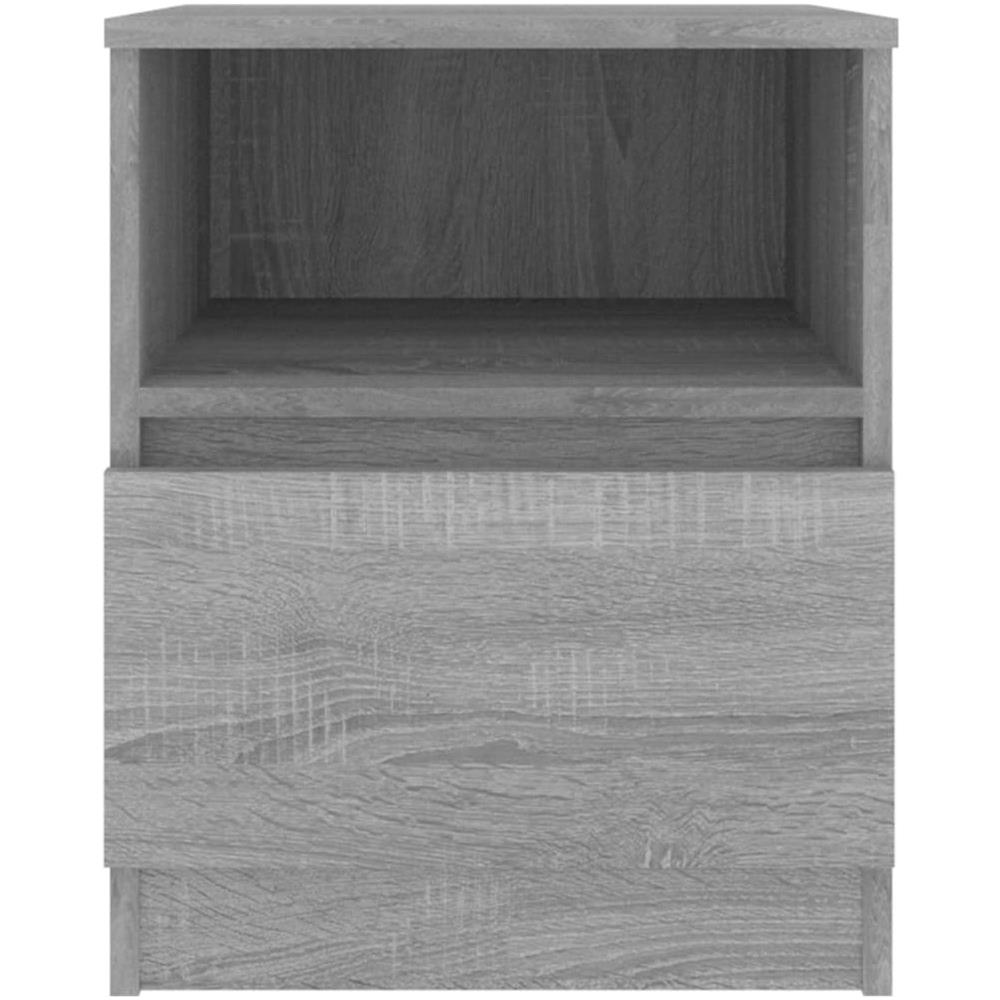 Comodino Grigio Sonoma 40x40x50 Cm In Legno Multistrato - Foto 2